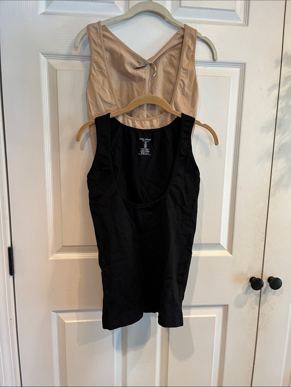 kathy ireland Black & Nude Shaping Tank Set